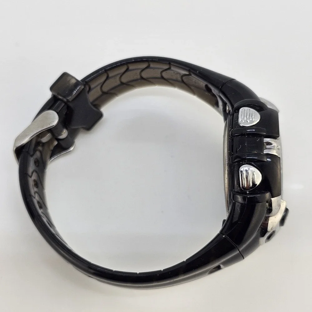 Sport Digital Women Watch 37MM DayDate Black‎ Plastic Bands Up to 6.5